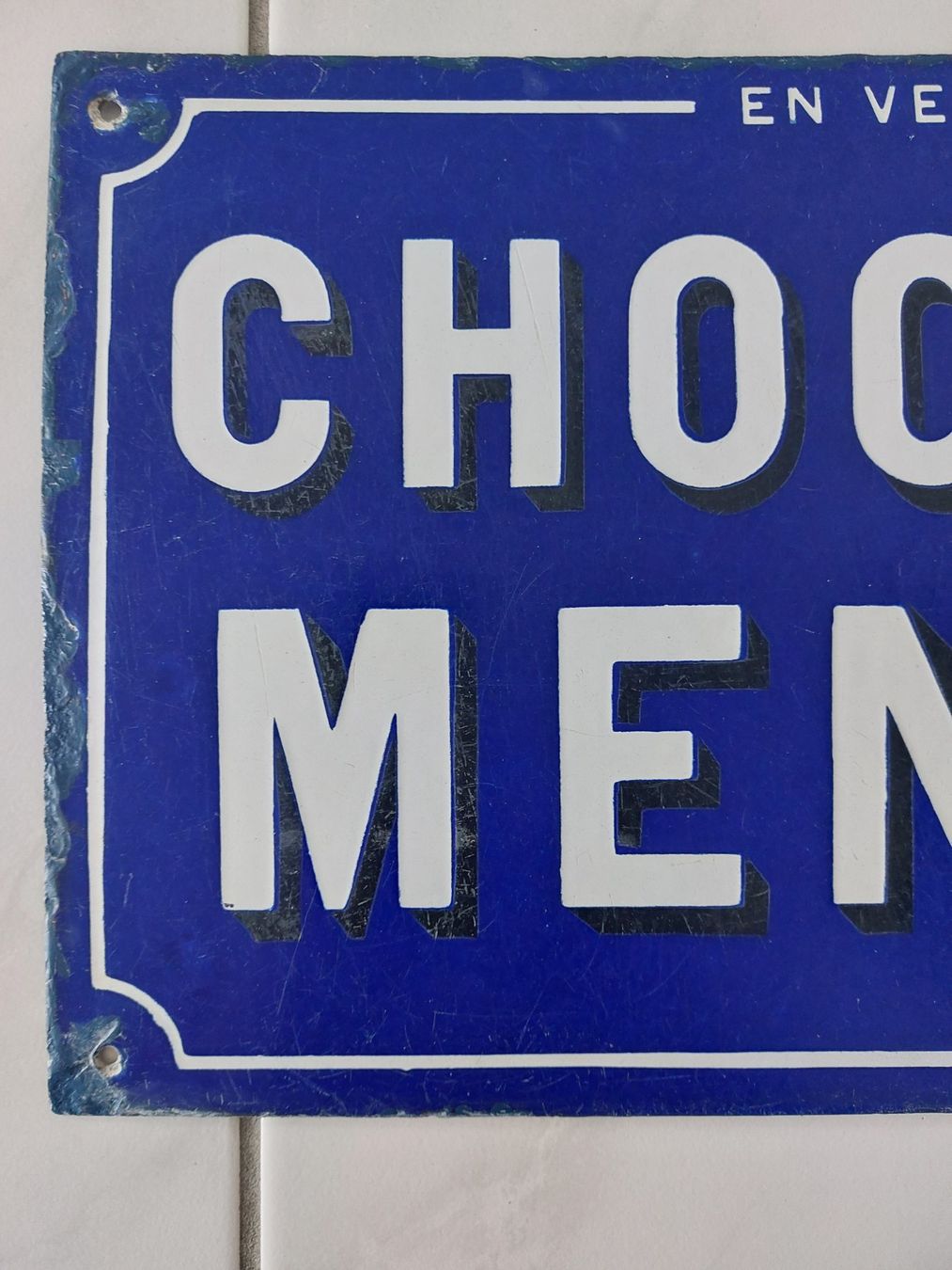 Cailler Insegne: Emailschild Chocolat Menier plaque émaillée – Usato da Schenkon venduto da Elbarto007 1