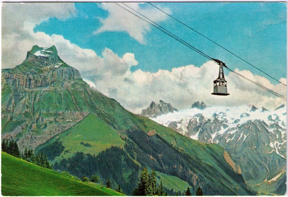 Ansichtskarten: Engelberg - Luftseilbahn Brunni – Gebraucht aus Binningen von Mountainrider