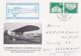 1. Alfred Comte Sonderflug Zürich - Bern 1976