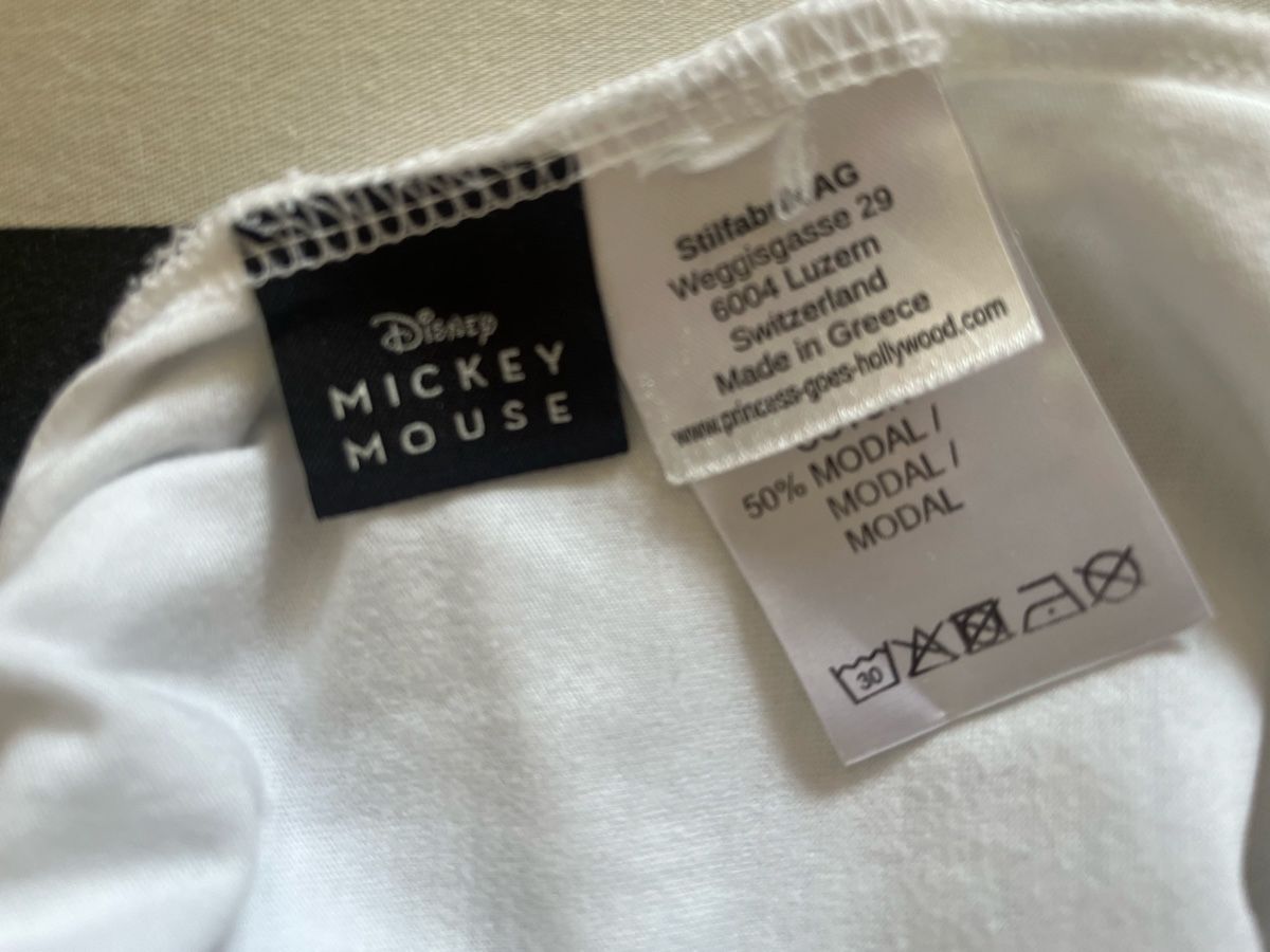 Princess goes hollywood T-shirt: Princess Mickey T-Shirt weiss – Usato da Rorschacherberg venduto da Artmaru 3