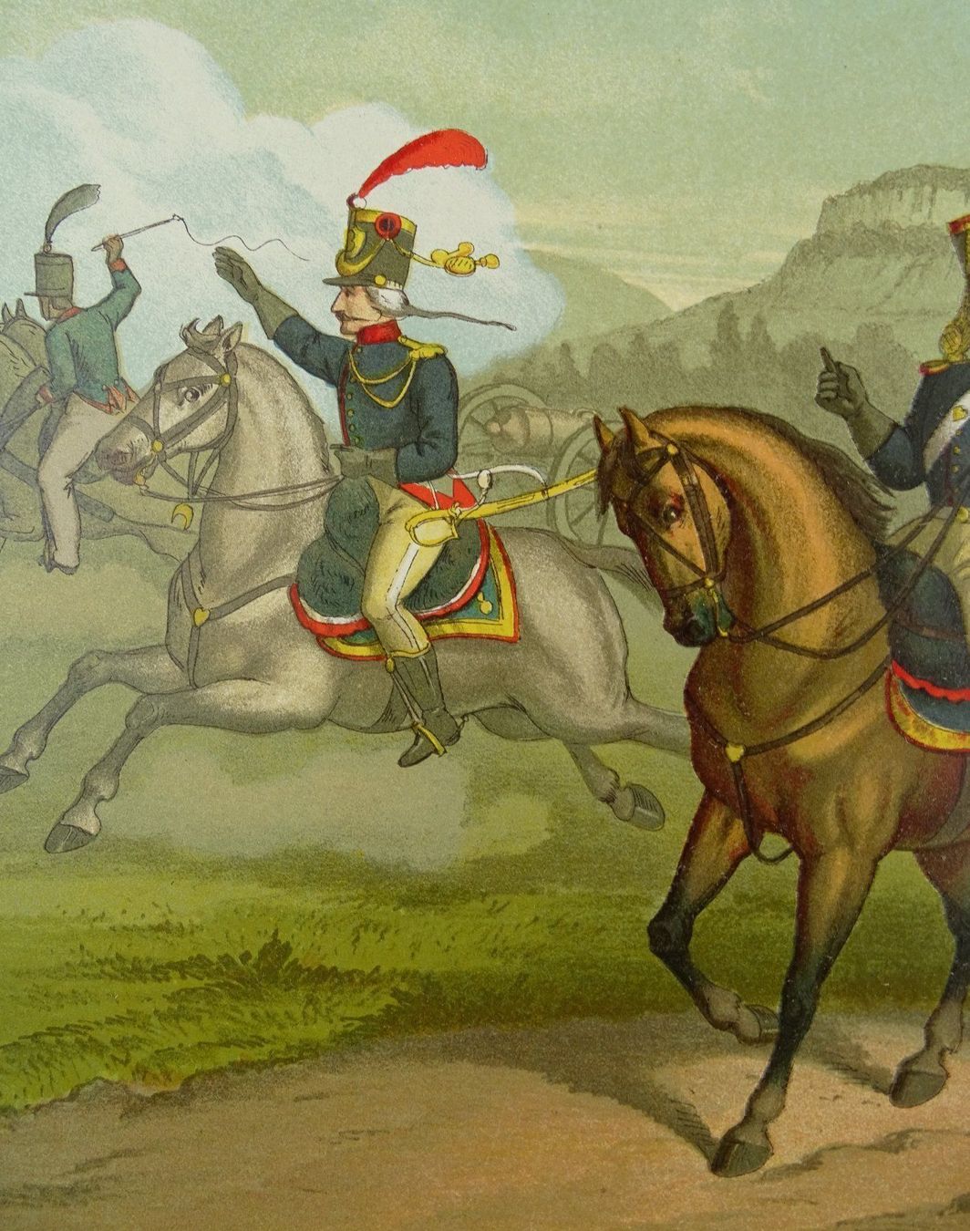 Foto & Immagini: BERNER MILIZEN, LITHOGRAPHIE UM 1890 – Usato da Grüningen venduto da Kartensammler 3