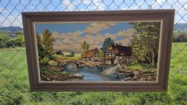 Wunderschönes Goblin Bild mit Holzrahmen 104 x 60 cm