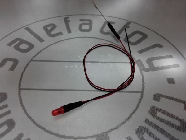 Elektronikbauteile: LED 3mm rot verkabelt 2/12V 1 Stück – Neu (gemäss Beschreibung) aus Luzern von Salefactory 2