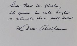 Marie Dutli-Rutishauser (1903-1995) Autorin - Autogramm
