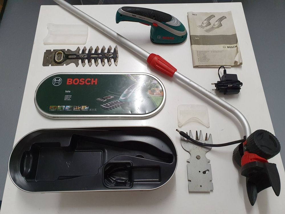 Bosch Isio Rasenschere, mit Handgriff für Arbeit im Stehen Kaufen auf