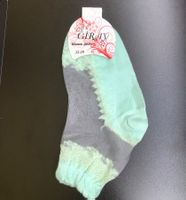 Damen Socken Netzoptik türkis/grau Grösse 35-39 neu