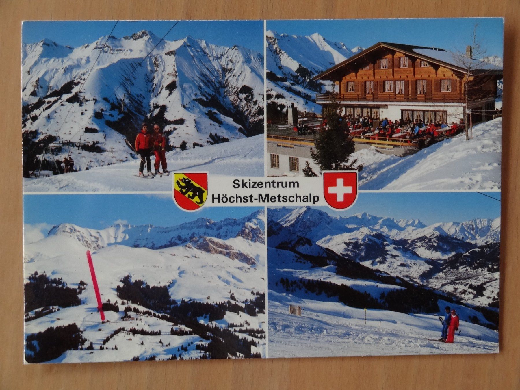 Cartoline postali: Achseten, Höchst-Metschalp - Skizentrum - 1985 – Usato da St Léonard venduto da Riglin