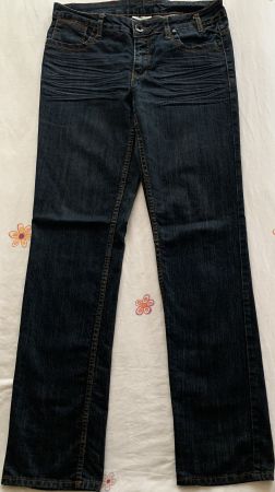 Damen Jeans Straight leg Dunkelblau YESSICA, Gr. 40
