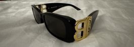 Balenciaga Sunglasses BB0096S Black Gold NEW