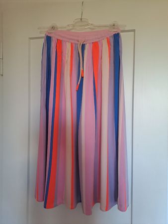 Faltenrock, Marc O'Polo denim, bunt, luftig, Länge 78cm