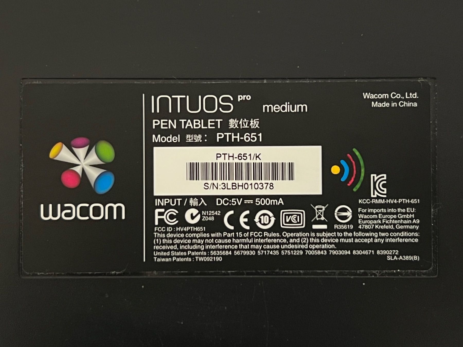 Wacom Tablet PC: Wacom Intuos Pro M – Usato da Winterthur venduto da mightybuy1 2