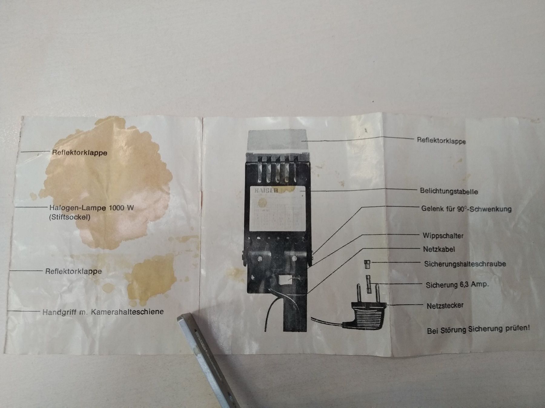 Libri: Halogenleuchte 1000 W, 220 V, gebraucht – Usato da Döttingen venduto da Schlei 3