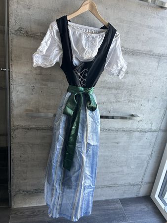 Dirndl Berwin & Wolf schwarz blau Grösse M gebraucht