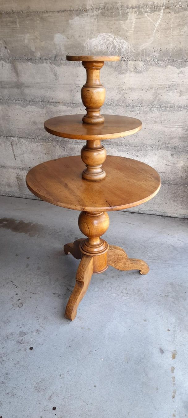 Tavoli: Table d'appoint ronde à 3 plateaux – Usato da Pully venduto da mistergramo