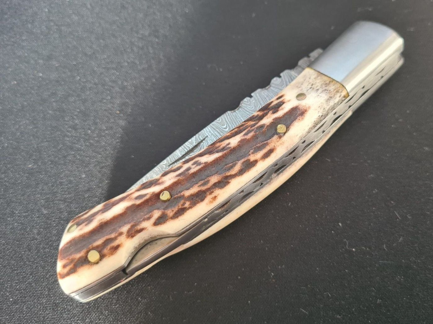 Coltelli tascabile: Damast Taschenmesser Horn – Nuovo (secondo la descrizione) da Bern venduto da Respirit 2