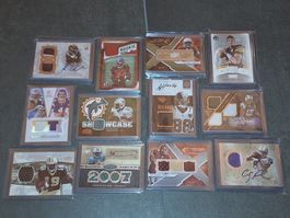 Lotto 12 card NFL Football - signed, limitiert , jersery