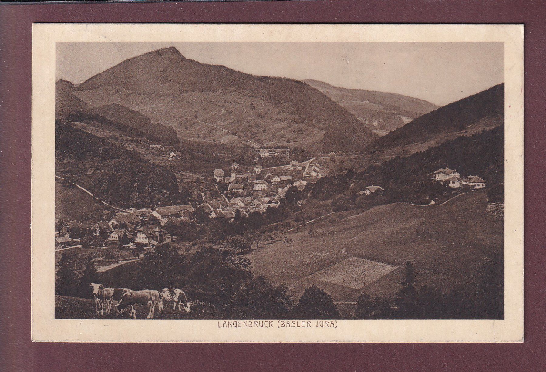 Ansichtskarten: LANGENBRUCK - 1928 – Gebraucht aus Pully von nicecards