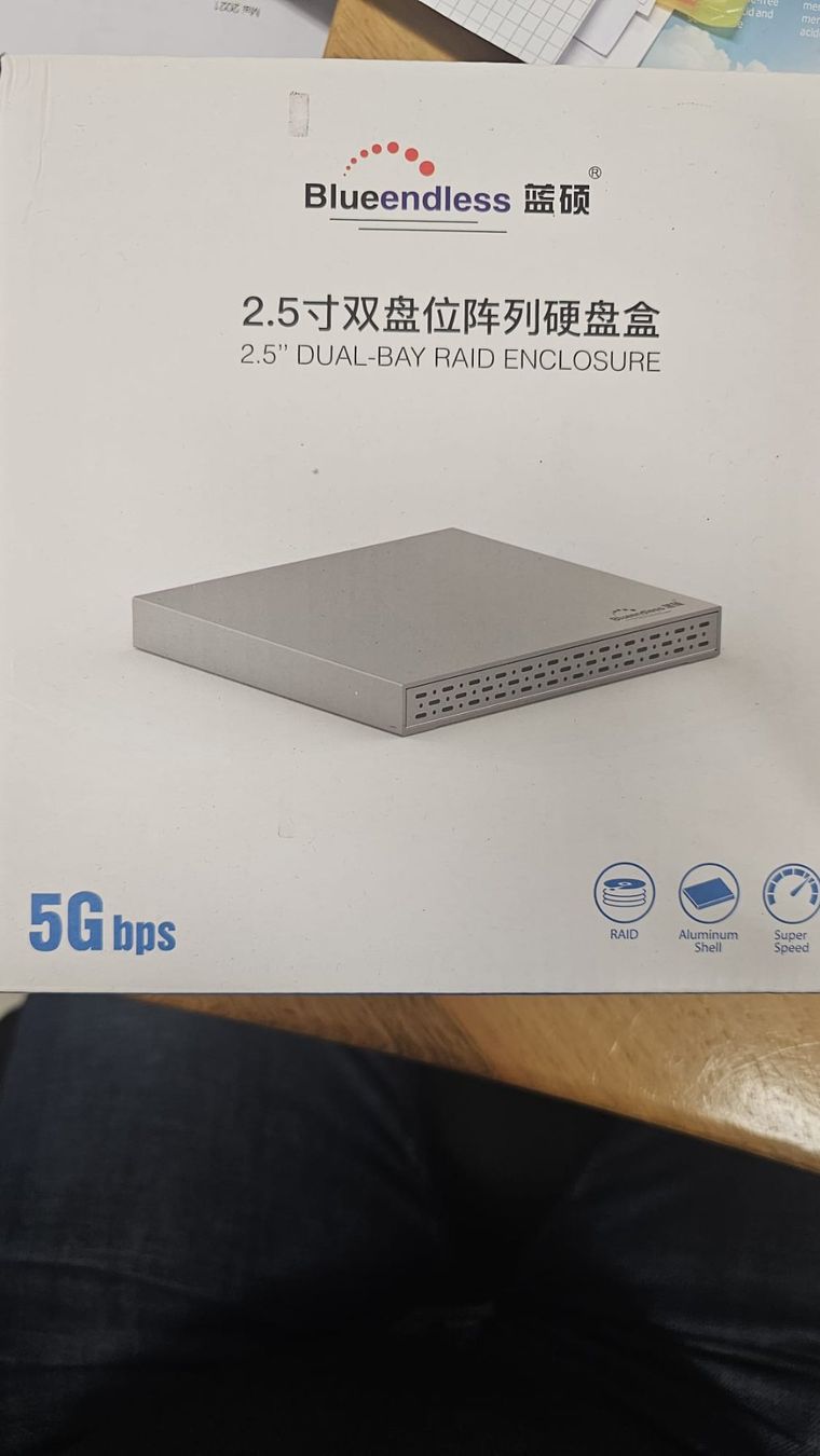 Disques durs: Blueendless 2.5" Dual-Bay RAID Gehäuse – Neuf avec emballage d'origine à Brüttisellen par itprofisgroup