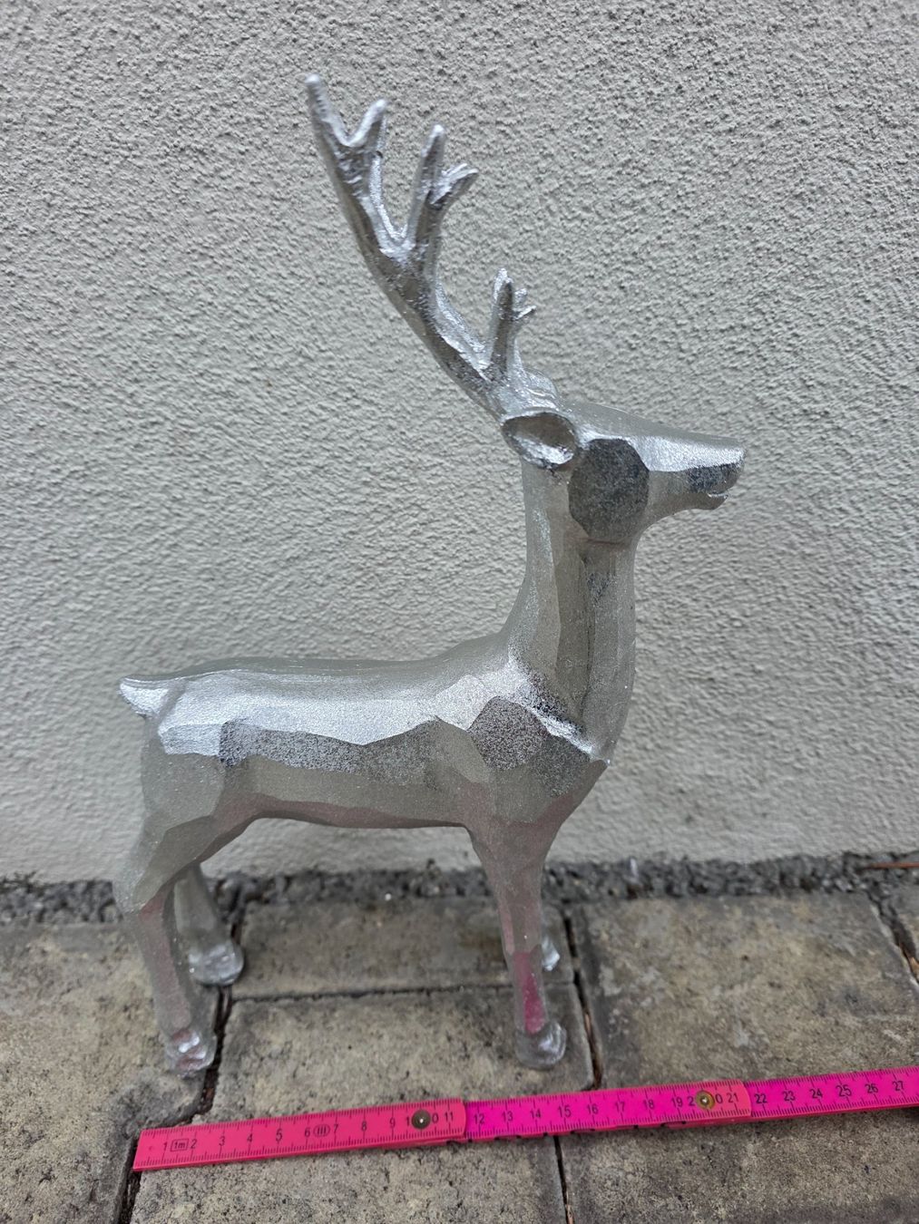Tutte le decorazioni: Silberner Deko Hirsch, gross 31cm,  Neu – Nuovo e nell'imballaggio originale da Thalheim venduto da silvara01 2