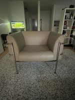 Sessel Design Klassiker Leder beige guter Zustand