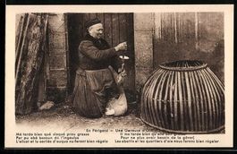 Périgord, Une Gaveuse d'Oie, Alte Frau 
