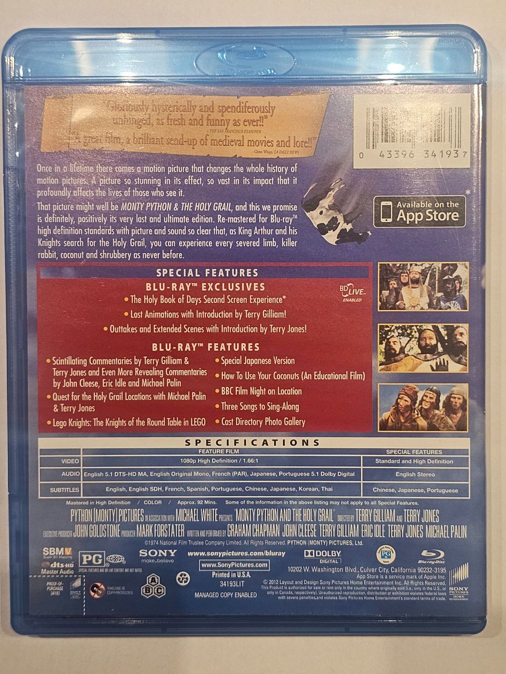 Alle DVDs: Blu-ray Monty Python and the Holy Grail – Gebraucht aus Würenlos von Keks 1