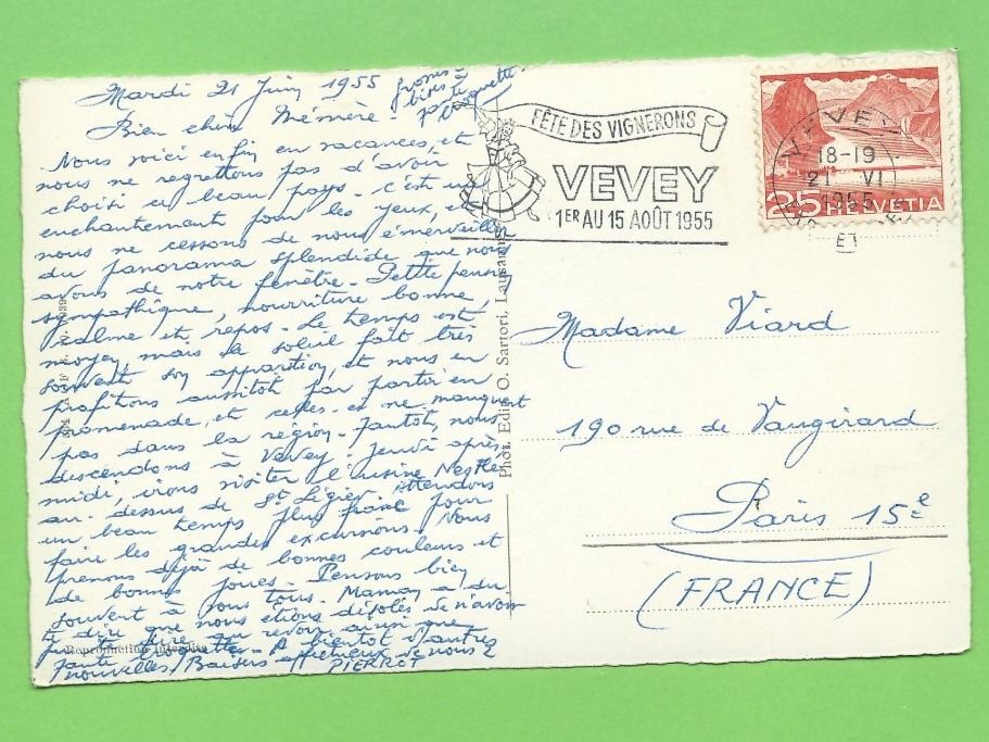 Cartoline postali: Blonay et Lac Léman – Usato da Zürich venduto da t24_de 1