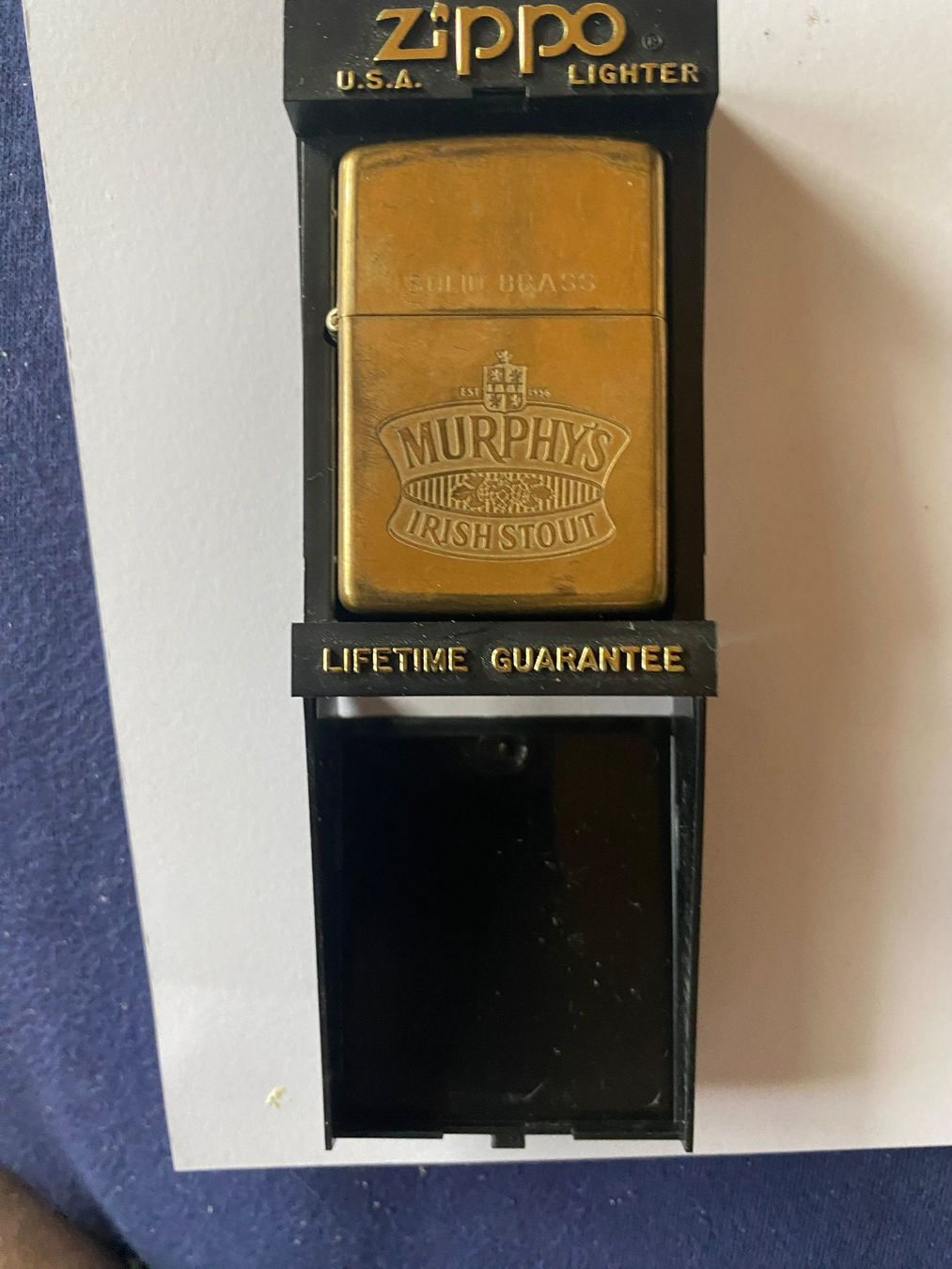 Zippo Accendini: Feuerzeug Zippo Murphys Irish Stout – Usato da Utzenstorf venduto da Horner18 1