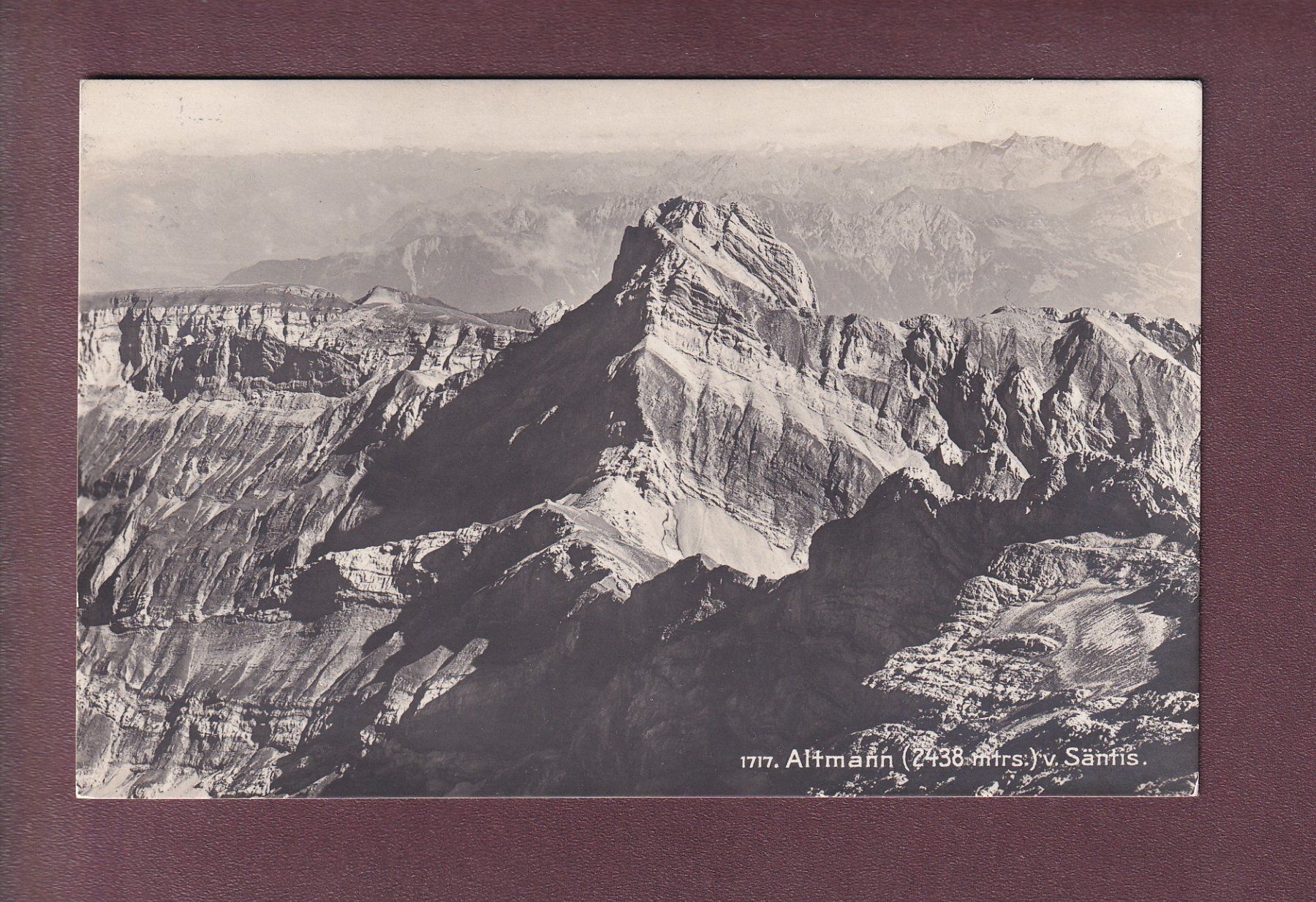 Cartoline postali: ALTMANN vom Säntis - 1916 – Usato da Pully venduto da nicecards