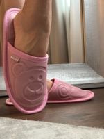 Leder Finken mit Teddybär