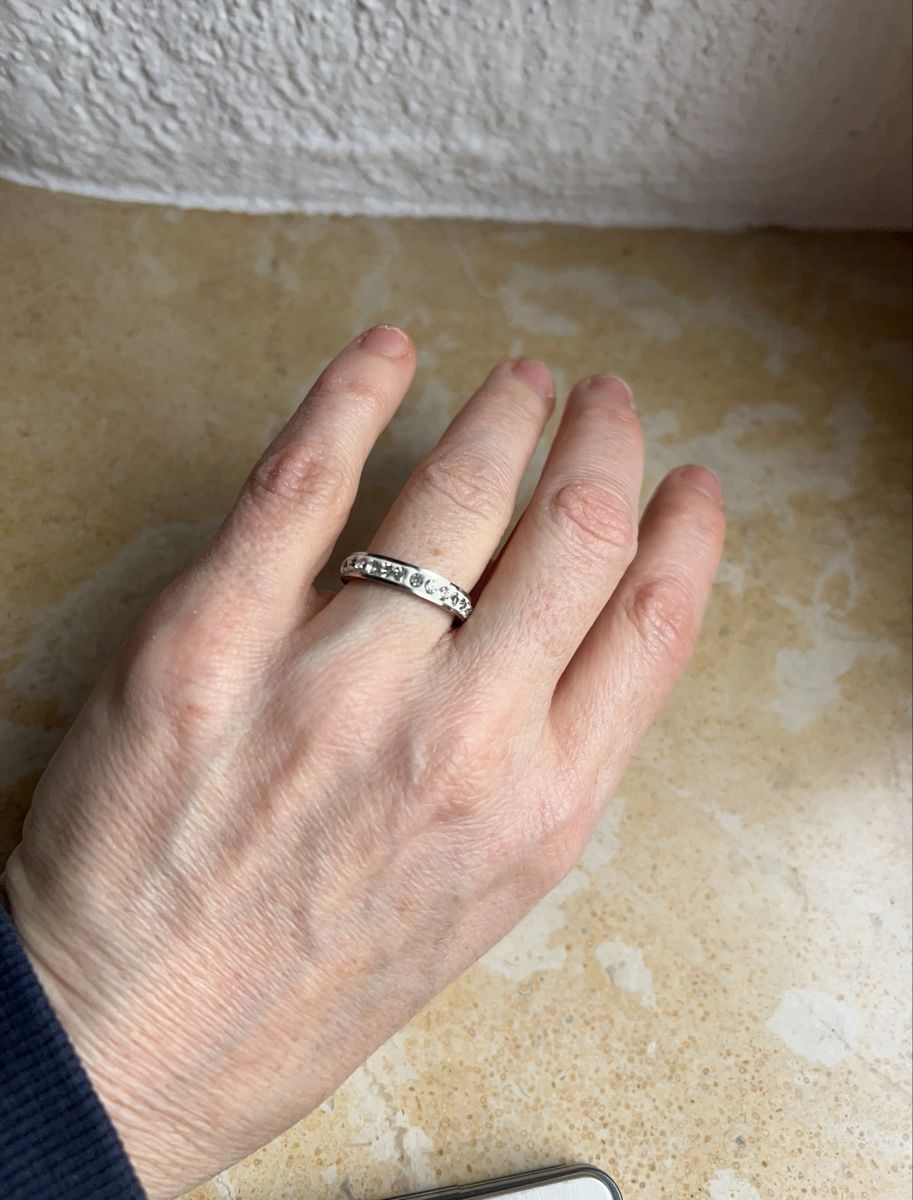 Anelli: Ring gr.54 glitzerkranz - Funkelnd & Elegant! – Usato da Dittingen venduto da Bellevista 1