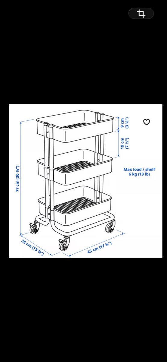 Ikea Valises & Sacs: Ikea Rollwagen weiss – Neuf (Voir description) à Allschwil par selake990673 3