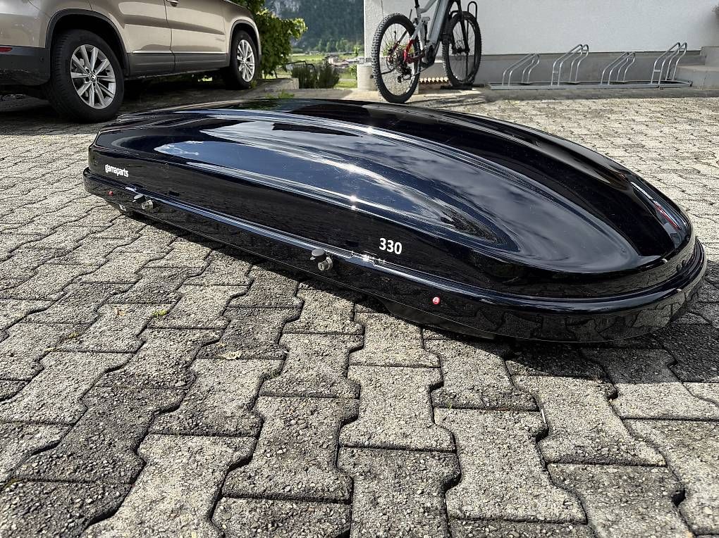 Box da tetto: Dachbox Gamaparts 330 Liter schwarz – Usato da Brienz BE venduto da Villeneuve