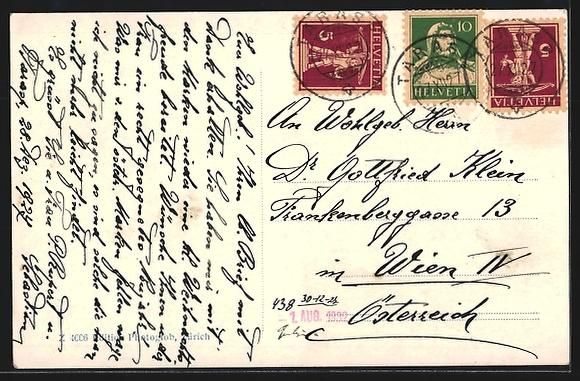 Cartes postales: Fontana, Ortsansicht mit Schloss Tarasp – D'occasion à Berlin par bartko-reher 1