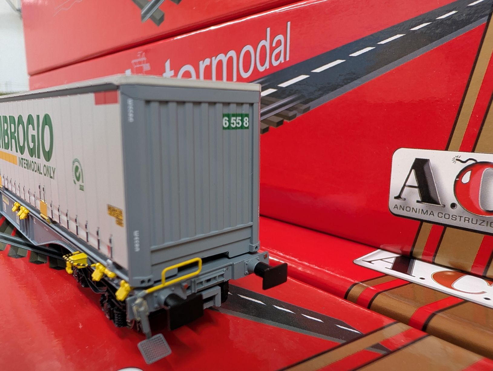 ACME Modellini di ferrovie: ACME 90056 Ambrogio containers Sggmrss – Usato da Nods venduto da Dr-HAG 2