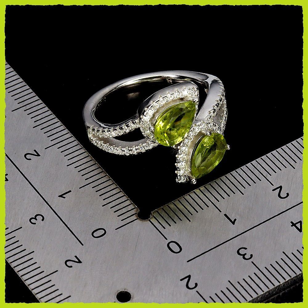 Anelli: ♛ Peridot 925 Silberring – Nuovo e nell'imballaggio originale da Oberglatt ZH venduto da Hot-Spot 2