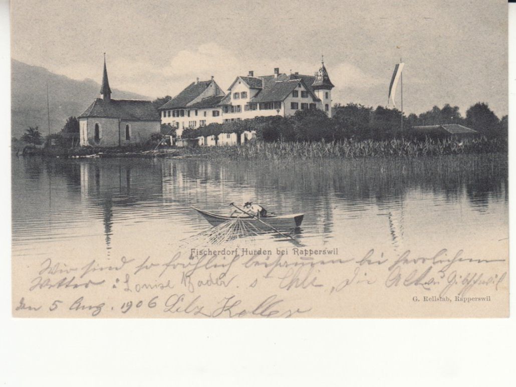 Cartoline postali: Hurden 1906 – Usato da Bürglen TG venduto da StampGraf