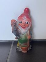 vintage WESTERN GERMANY Gartenzwerg Fischer 6003 klein 15cm