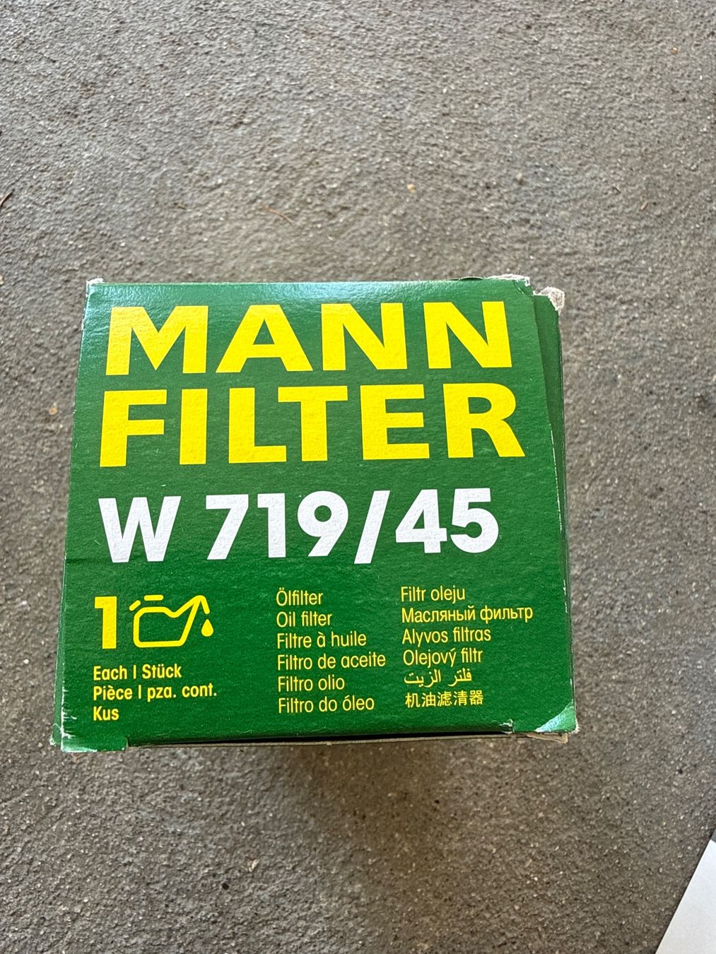 Toutes les pièces auto: MANN FILTER W 719/45 Ölfilter neu – D'occasion à Flumenthal par bnc_master 1