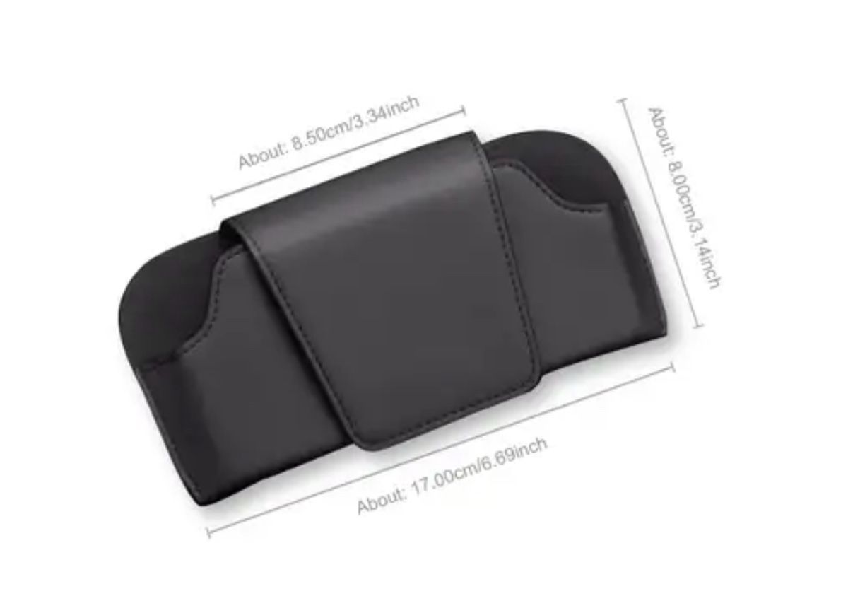 Wandhalterungen: Auto Brillen Halter Leder Etui schwarz – Neu und originalverpackt aus St. Gallen von Popolone26 4