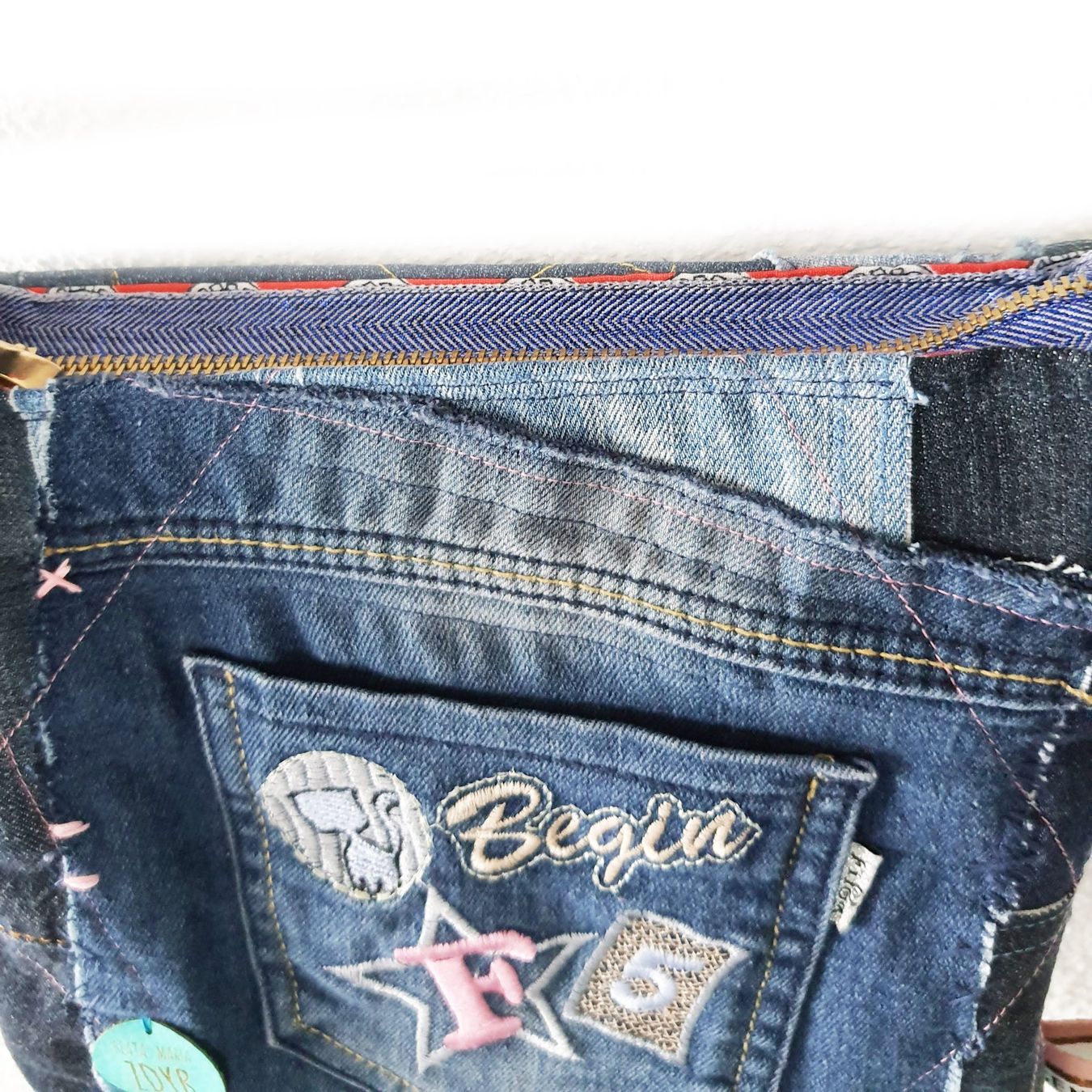 Borse: Patchwork-Jeanstasche swiss Handmade ✨ – Nuovo e nell'imballaggio originale da Widnau venduto da Marakumba 2