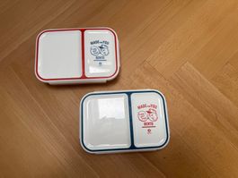 2x Bento Lunchboxen im Retro Style