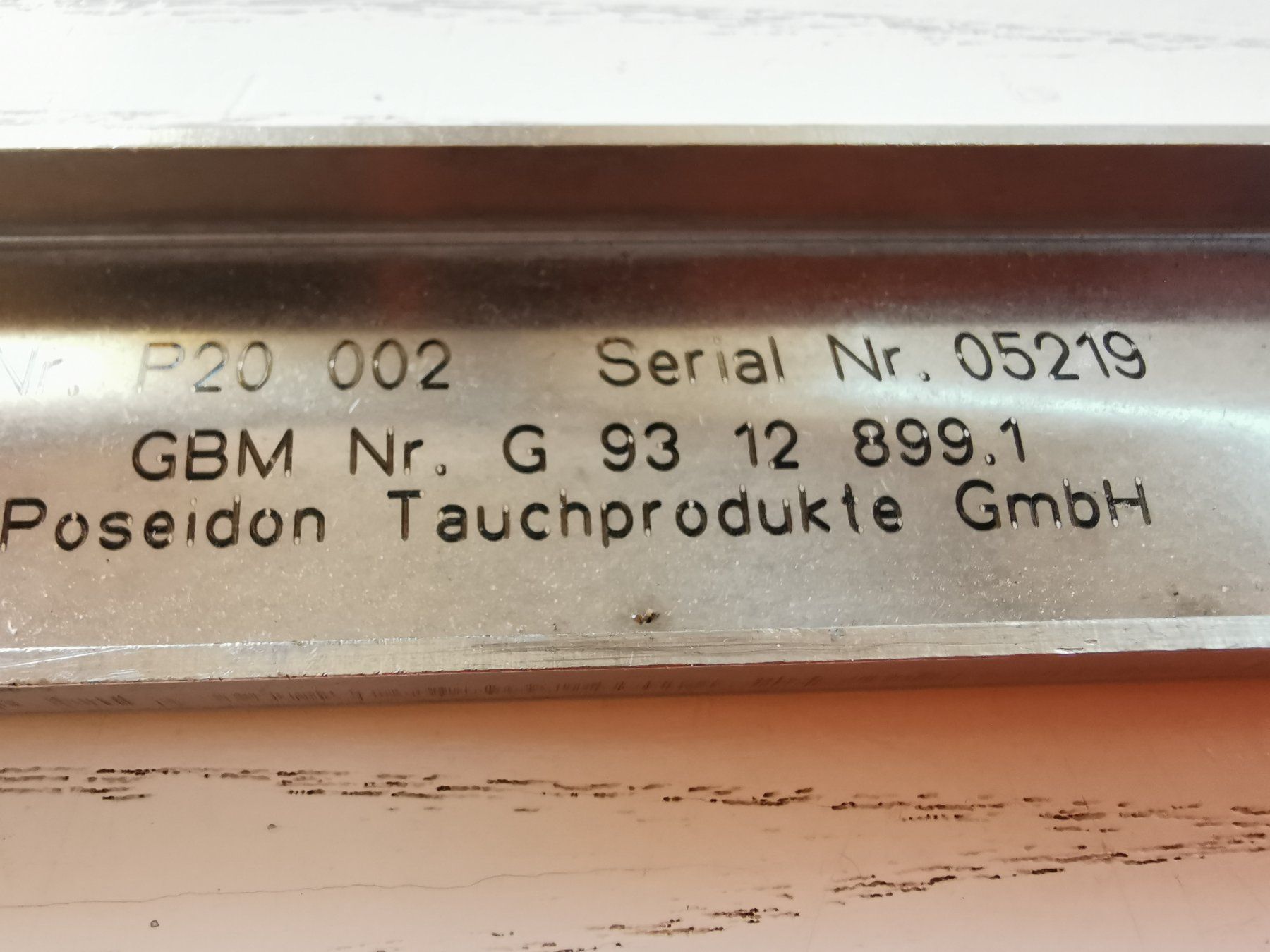 Tauchflaschen: Poseidon Tankschine P20 002 – Neu (gemäss Beschreibung) aus Oftringen von Pi13 5