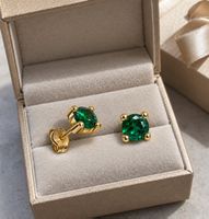 Ohrstecker Gold 9k Smaragd