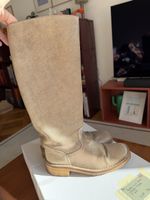 Suede Knee High golden Boot size 37