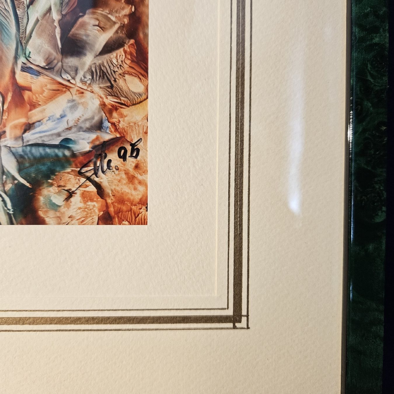 Gemälde: Abstraktes Bild, gerahmt, signiert , Kunstbild – Gebraucht aus Kriens von gra_fhn7 3
