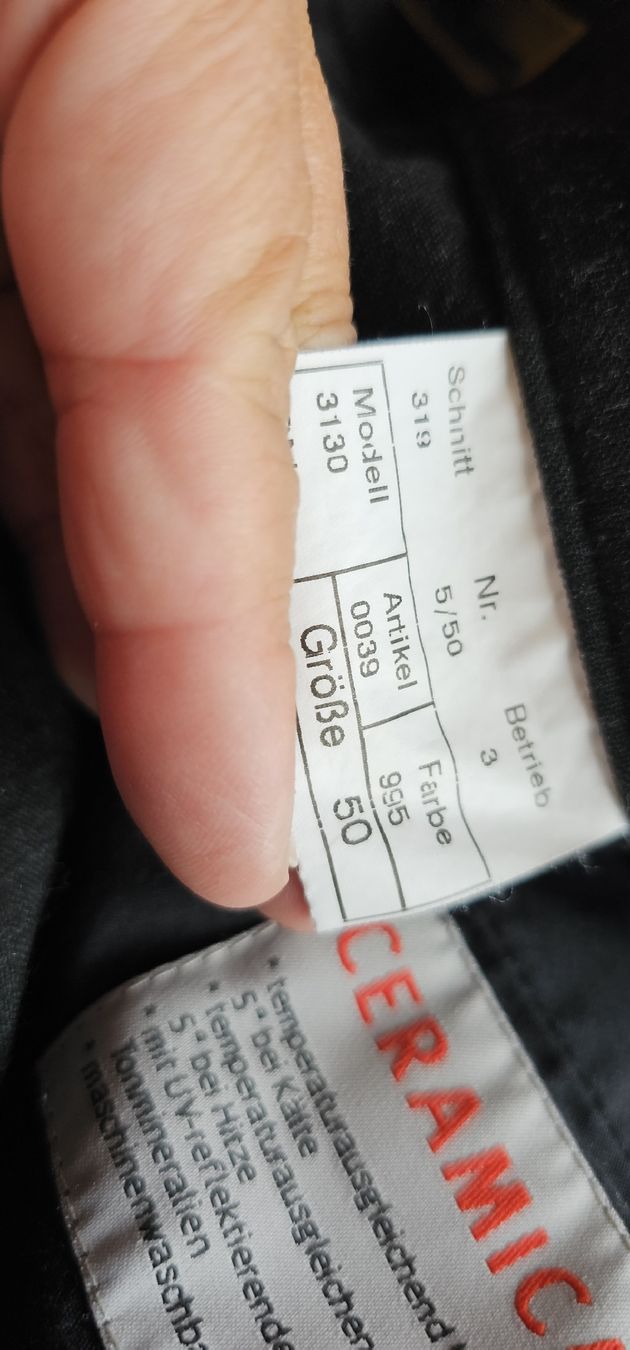 Pantaloni: Alberto Herrenhose Gr. 50 Ceramic schwarz – Usato da Ferden venduto da jemyce 3