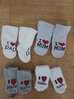 Babysocken I love mum, I love dad, Gr. 10-14, Newborn