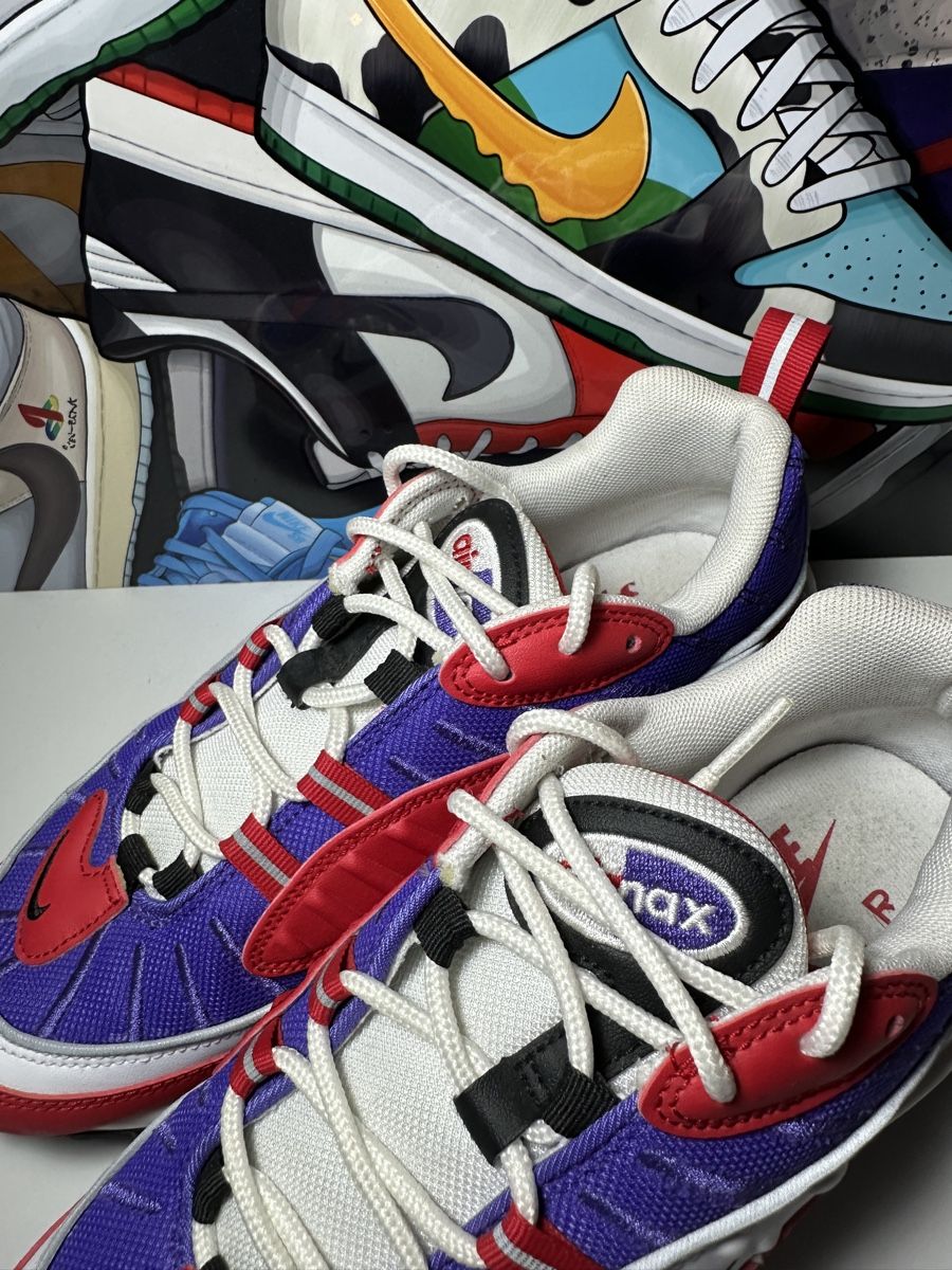 Nike Scarpe da donna: Nike Air Max 98 Red/Purple Gr.38 – Nuovo (secondo la descrizione) da Freidorf TG venduto da kickznlacez 2