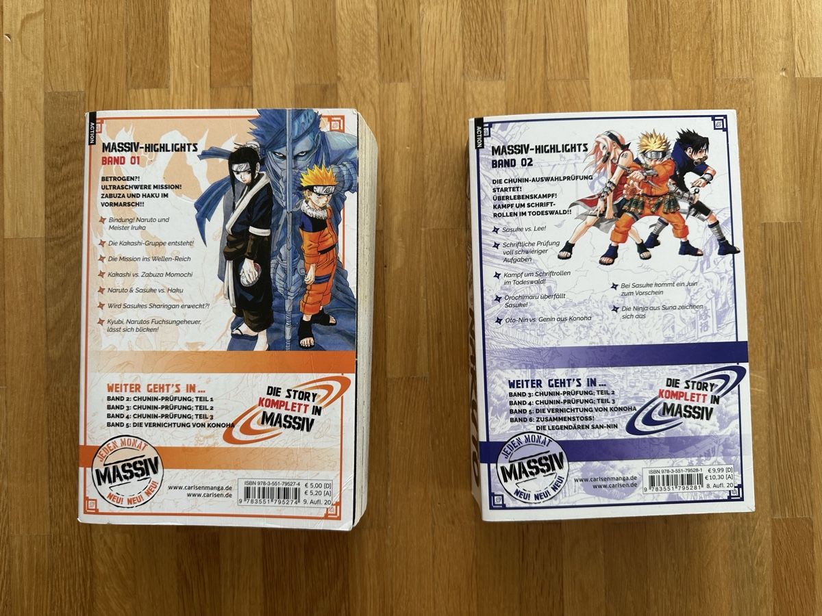 Fumetti: NARUTO Massiv Band 1-2 – Usato da Luzern venduto da HochM16 1